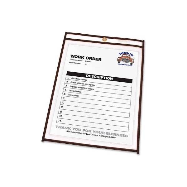 C-Line Products C-Line Products Shop Ticket Holders, Stitched, Both Sides Clear, 8 1/2 x 11, 25/BX 46911 - main